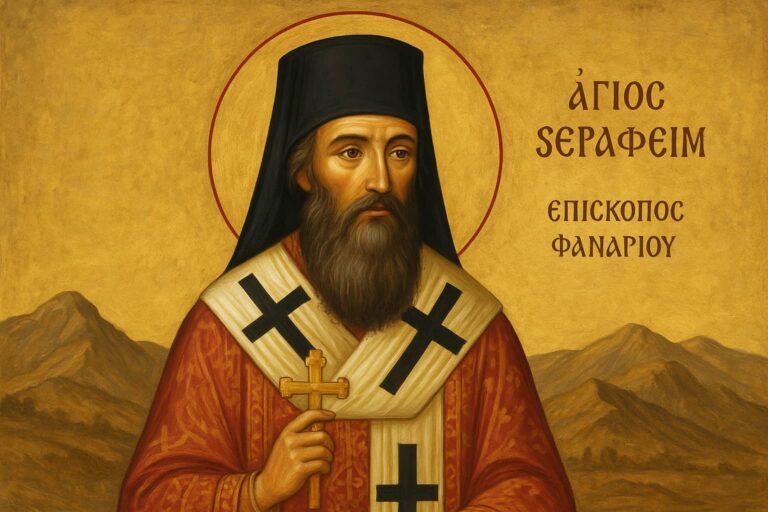 Ιερομάρτυς Άγιος Σεραφείμ επίσκοπος Φαναρίου, το κλέος των Αγράφων